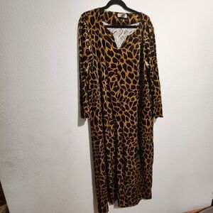 Expressions Leopard Lounging Gown